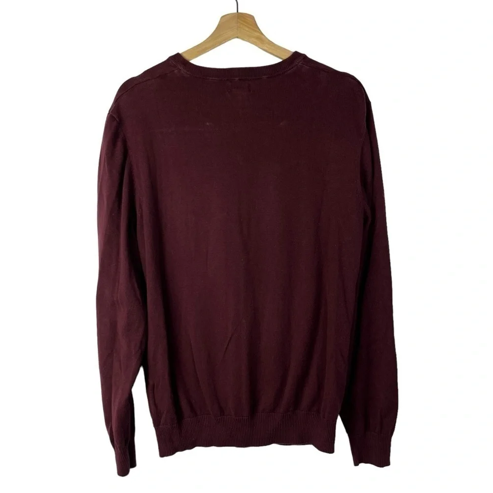 Old Navy Burgundy Red V-Neck Pullover Sweater M